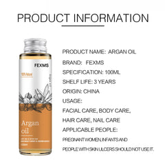 Organic Argan Oil 100% Pure Cold Pressed Virgin Premium Grade For Dry & Damaged Skin, Hair, Face, Body, Scalp & Nails