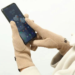 Fashion Lady Glove Mittens Women Winter Vintage Touch Screen Driving Keep Warm Windproof Dropshiping New Grace mitaine femme