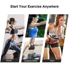 5 Levels Elastic Band Yoga Pull Rope Elastic Gym Fitness Exercise Tube Band With Handles For Home Workouts Strength Training