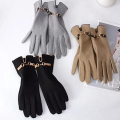 Fashion Lady Glove Mittens Women Winter Vintage Touch Screen Driving Keep Warm Windproof Dropshiping New Grace mitaine femme