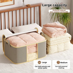 Closet Dustproof Organizer Visible Storage Bag Foldable Storage Box Quilt Container Moisture-proof Clothes Moving Bag