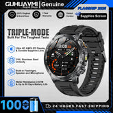 New 1000mah Battery 1.7" HD AMOLED Screen Smart Watch Men Sports Fitness LED Flashlight 5ATM Waterproof Call Smart Watches 2025
