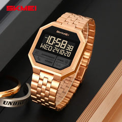 SKMEI 2350 LED Luxury Digital Watch for Men Sports Electronic Waterproof Display Wristwatches Mens Countdown Clock Reloj Hombre