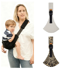 Baby Going Out Safety Carrier Simple Leopard Pattern Portable Front Hug Type Back Baby Out of the Baby Artifact Waist Stool