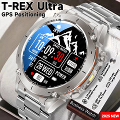 2025New Outdoor T-Rex 3 Ultra GPS Smart Watches Men 5ATM Waterproof Compass Flashlight Military Sports Trackr Smartwatch Women