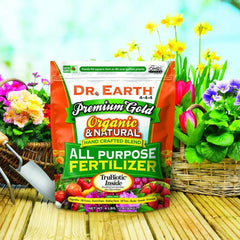 Premium Organic All Purpose Plant Food 4-4-4 Fertilizer 4 lb Natural Nutrients Probiotics Mycorrhizae Soil Microbes Drought