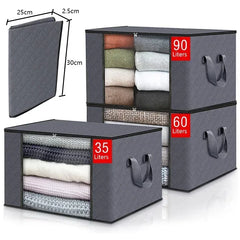 Storage Bag Foldable Large Capacity Clothes Blanket Storage Bags Storage Containers for Organizing Bedroom Closet Clothing