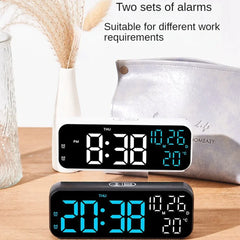 Youpin Xiaomi Digital Alarm Clock Temperature Date Week Display Night Mode Table Clock 12/24H Desktop Electronic LED Alarm Clock