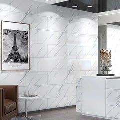 10-20pcs 30x60cm Self-Adhesive Marble PVC Floor Tiles Waterproof Peel Stick Wall Sticker Kitchen Bathroom Removable Home Decor 