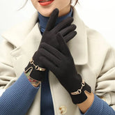 Fashion Lady Glove Mittens Women Winter Vintage Touch Screen Driving Keep Warm Windproof Dropshiping New Grace mitaine femme