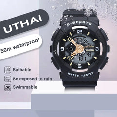 CE120 Casual and fashionable Men watch, waterproof night light display electronic watches, sports clock, gift watches for man