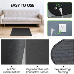 Grounding mat, suitable for home or office use to enhance health, with grounding wire for yoga mats