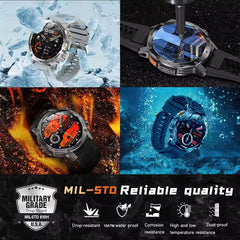 NEW T-REX3 ULTRA 1000mAh Battery Smart Watches 5ATM Waterproof Tactics 100+Sports Flashlight Heart Rate Smart Watch 2025 For Man