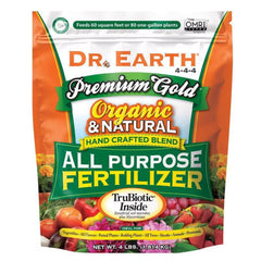Premium Organic All Purpose Plant Food 4-4-4 Fertilizer 4 lb Natural Nutrients Probiotics Mycorrhizae Soil Microbes Drought