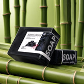 100g Bamboo Charcoal Soap Natural Organic Activated Charcoal Private Label Handmade Blackhead Removal Whitening Black Soap