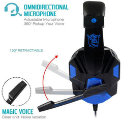 3.5MM Wired Gaming Headset Headphone With MIC for PS4 PS5 Xbox Smartphone/PC One Switch IPad PC Portable Consumer Electronics