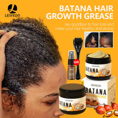 Hair Butter Cream Organic Batana Solid Oil Hair Growth Butter Hair Mask 100% Natural Moisturize Repair Increase Hair Thickness