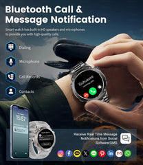 2025New Outdoor T-Rex 3 Ultra GPS Smart Watches Men 5ATM Waterproof Compass Flashlight Military Sports Trackr Smartwatch Women