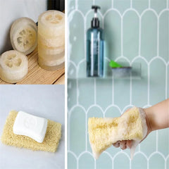 1/3pcs Organic Loofahs Loofah Spa Exfoliating Scrubber natural Luffa Body Wash Sponge Remove Dead Skin Made Soap Dishwashing