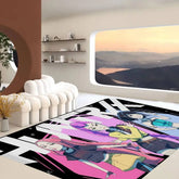 Kpop D-demon Hunters Floor Mat Rectangle Anti-slip Home Soft Badmat Front Door Indoor Outdoor Mat Welcome Doormat