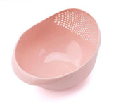 Multifunctional Rice Wash Basket Kitchen Plastic Rice Strainer Drainer Fruits Vegetables Washing Basin Outdoor Barbecue Tools