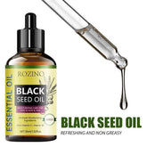 Black Seed Oil Organic Essential Oil Hair Growt Pure Natural Nourish Roots Improve Hair Texture Smooth Hair Skin Care