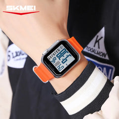 SKMEI 2269 Sport Digital Watch For Man Fashion Luxury Countdown Clock Waterproof Stopwatch 2Time Top Brand Electronic Wristwatch