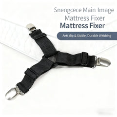 4Pcs/Lot Bed Sheet Fasteners Adjustable Elastic Straps - Anti-Slip Mattress Cover Clips, No More Slipping Sheets, Home Bedroo