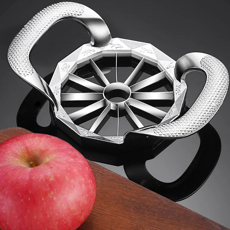 Hot Sale Useful Big Apple Cutter Zinc Alloy Anti-slipping handle Fruit Slicer Corer Pear Melon Divider Kitchen Tool for Home