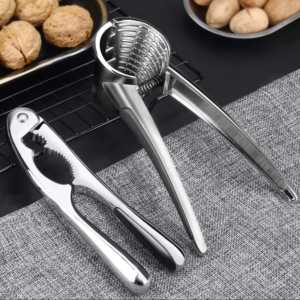 Popular Effective Alloy Nutcrackers Clamp Walnut/Hazelnut/Chestnut/Almond Nut Pliers Useful Kitchen Shellers For Home Restaurant
