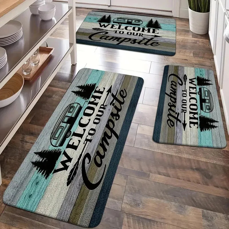 Modern Printed Kitchen Floor Mats Home Laundry Rug Carpet for Living Room Decor Lounge Area Anti-slip Foot Mat Entrance Doormat