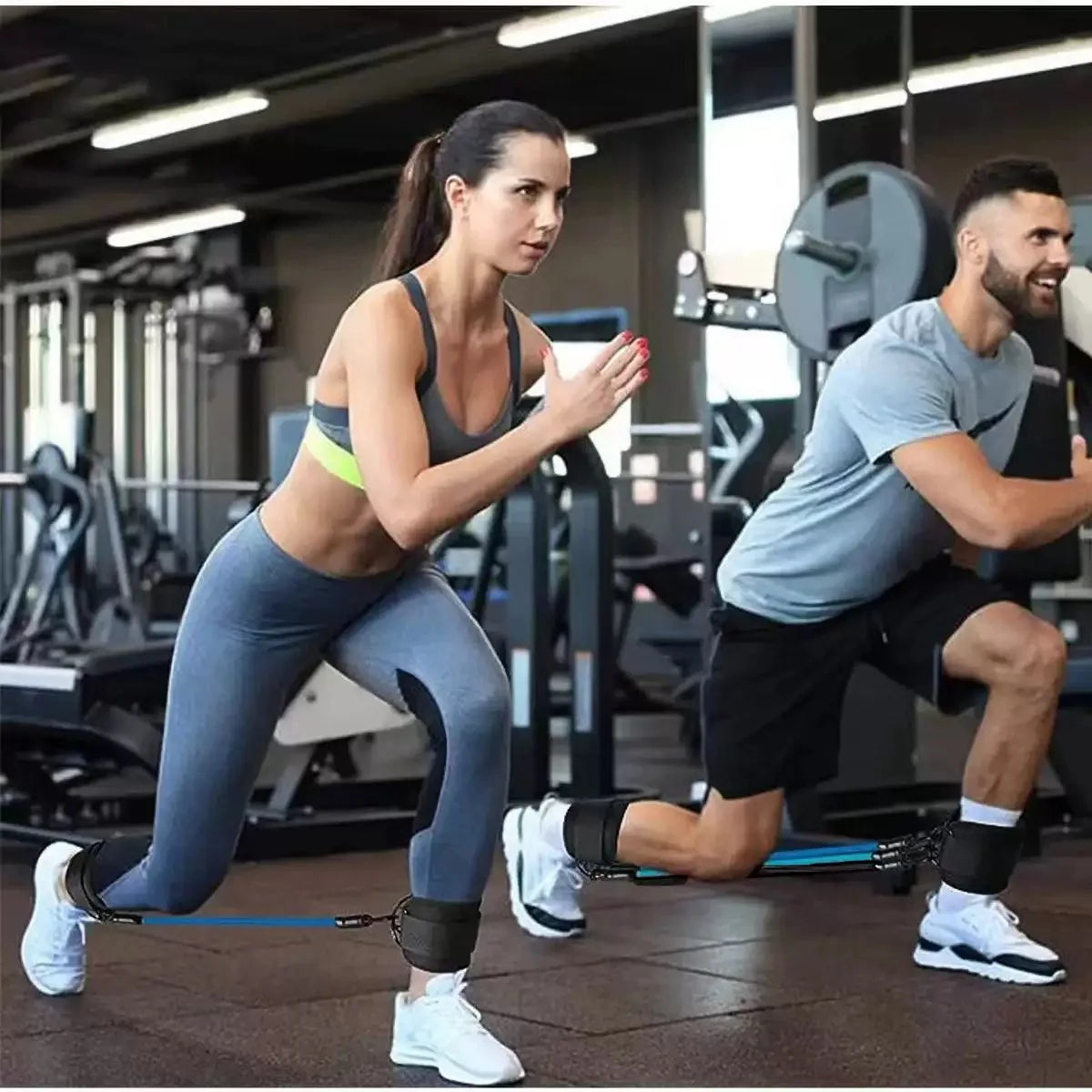 Ankle Stretch Bands Fitness Strength  Ankle Resistance Bands for Flexibility Set for Yoga Hip Leg Strength Trainer