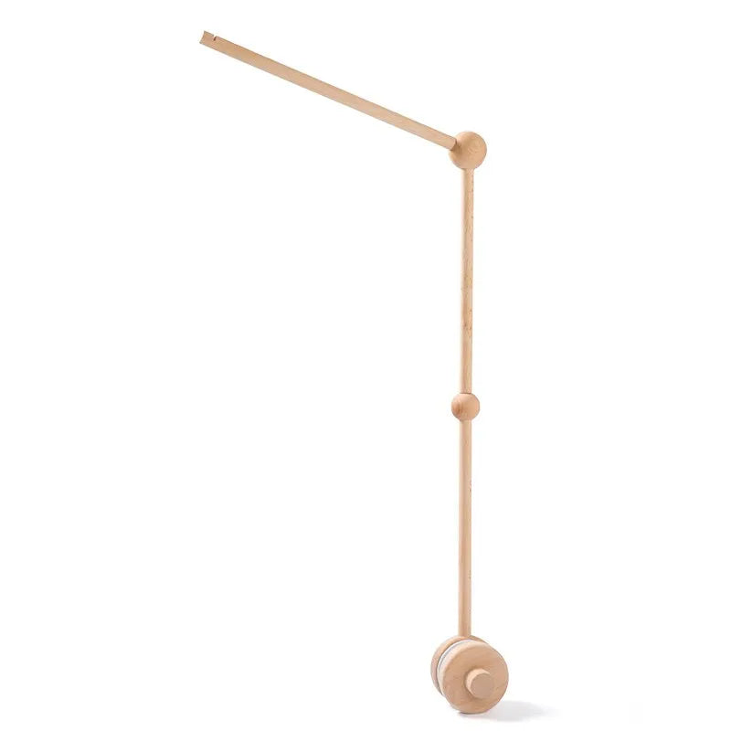 Baby Crib Mobile Wooden Wind Chime Bed Bell,Animal Crib Mobile With Music for Girls and Boys,Comfort Crib Hanging Bracket Toy