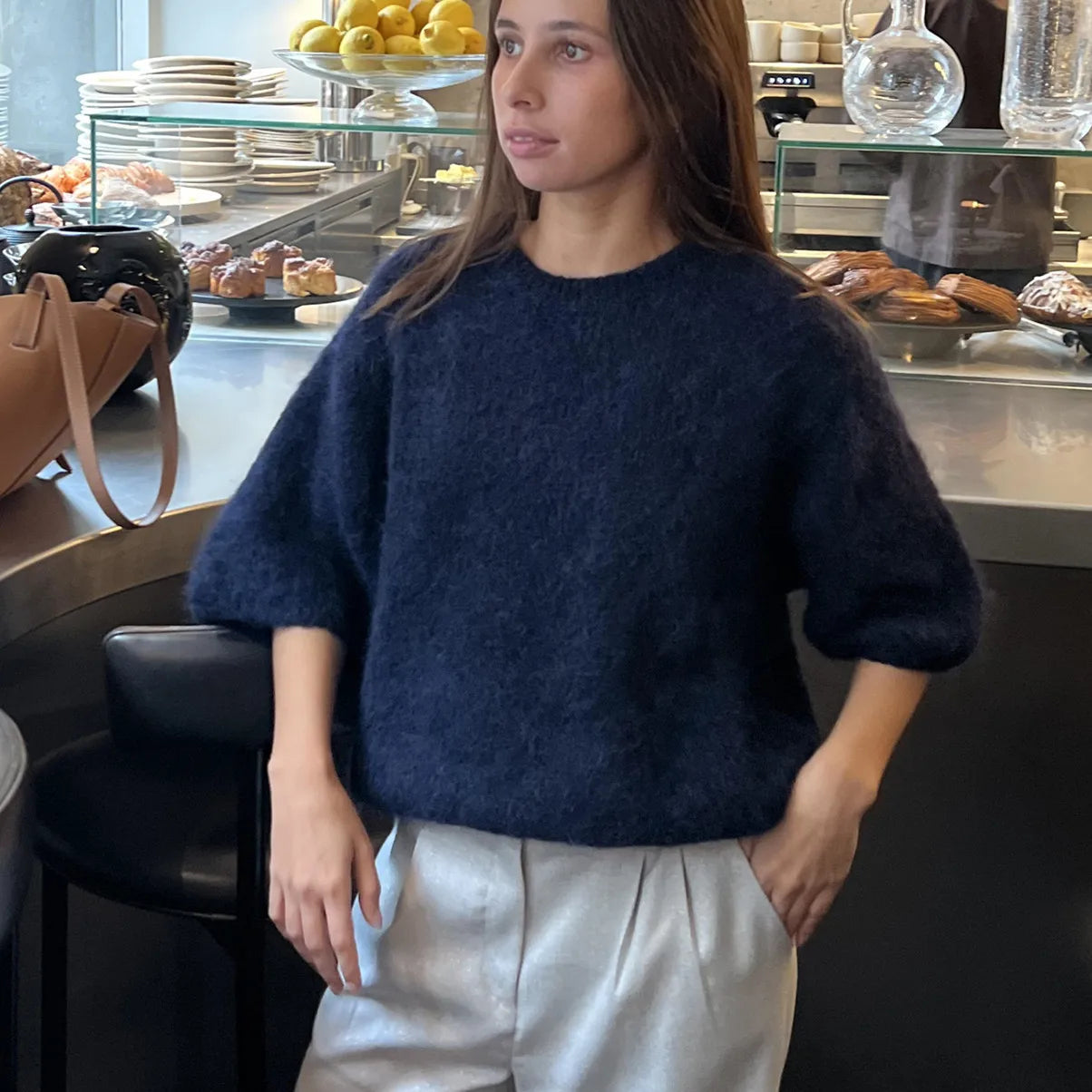 Women's Casual Sweaters Tee Short Sleeve O Neck Knit Crop Tops Y2k Girls Pullover Shirts Knitwear Autumn Vintage Streetwear