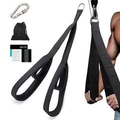 Fitness Tricep Arm Strength Rope Pull Down Workout Tricep Rope Cable Attachment Strength Training Pulldown Extension Rope