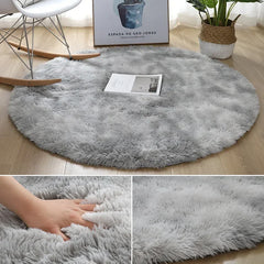 Ultra Soft Plush Round Rug Mat - Fluffy White Carpet for Living Room, Home Decor and Bedroomr, Bedroom and Kids Room
