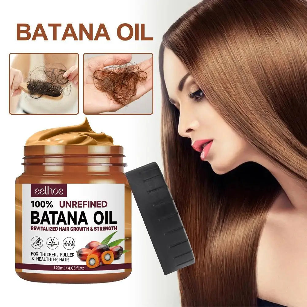 Anti-loss Hair 100% Pure Organic Hair Mask Batana Oil Hair Growth Oil Natural Treatment Nourish Reduce Hair Products 120ml