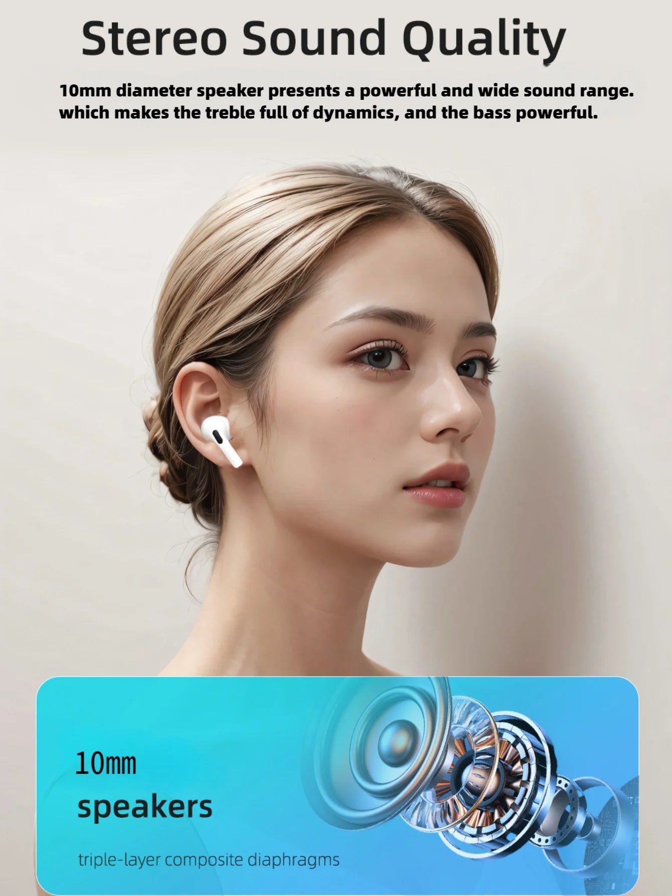 2025 New Air Pro Bluetooth Earphones Wireless Headset HiFi Sound Headphones Low Latency Earbuds Waterproof for IPhone Android