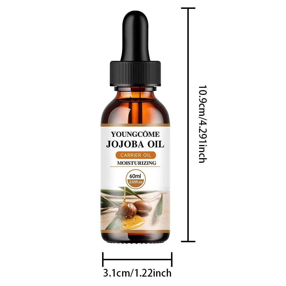 Natural Organic Jojoba Oil Anti Aging Firming Skin Face Moisturizing Relaxing Massage Oil Hair Repair Skin Care Body Oil NEW