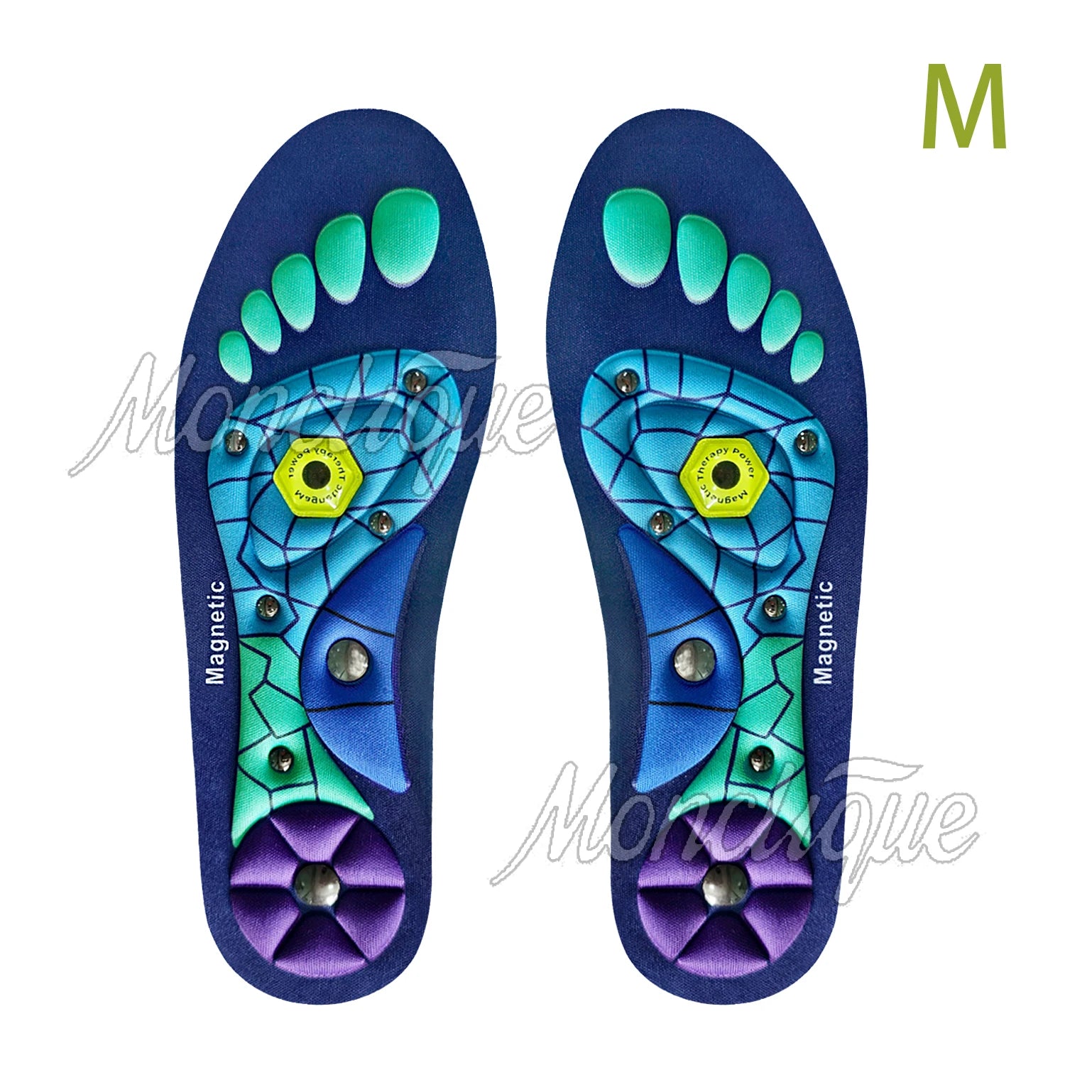 Medical Magnetic Therapy Sports Insoles Massage Foot Weight Loss Slimming Acupressure Insole Anti-fatigue Health Care Shoe Pads