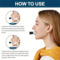 Breathing Exercise Lungs Portable Breath Outdoor Fitness Exerciser Device Endurance Workout Device With Adjustable Resistances