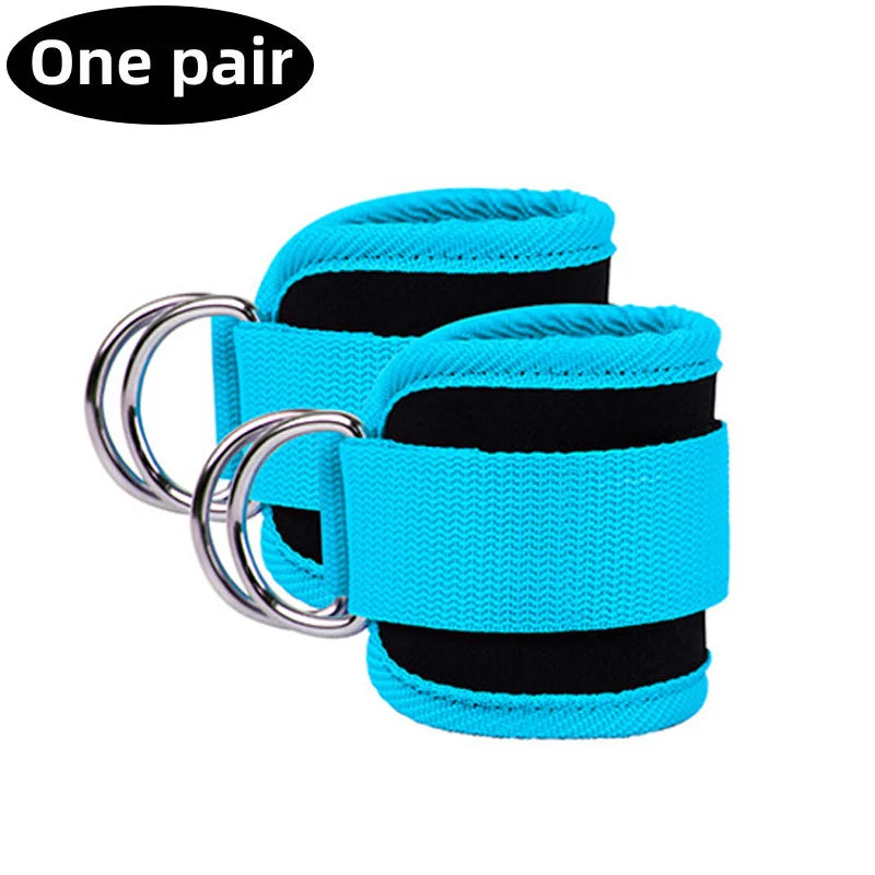 TPE Resistance Bands Ankle Straps Fitness Set D-Ring Support Ankle Cuffs Yoga Gym Equipment Guard Leg Strength Safety Extensions
