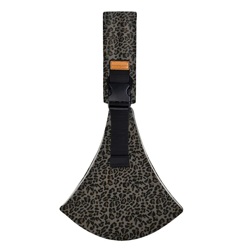 Baby Going Out Safety Carrier Simple Leopard Pattern Portable Front Hug Type Back Baby Out of the Baby Artifact Waist Stool