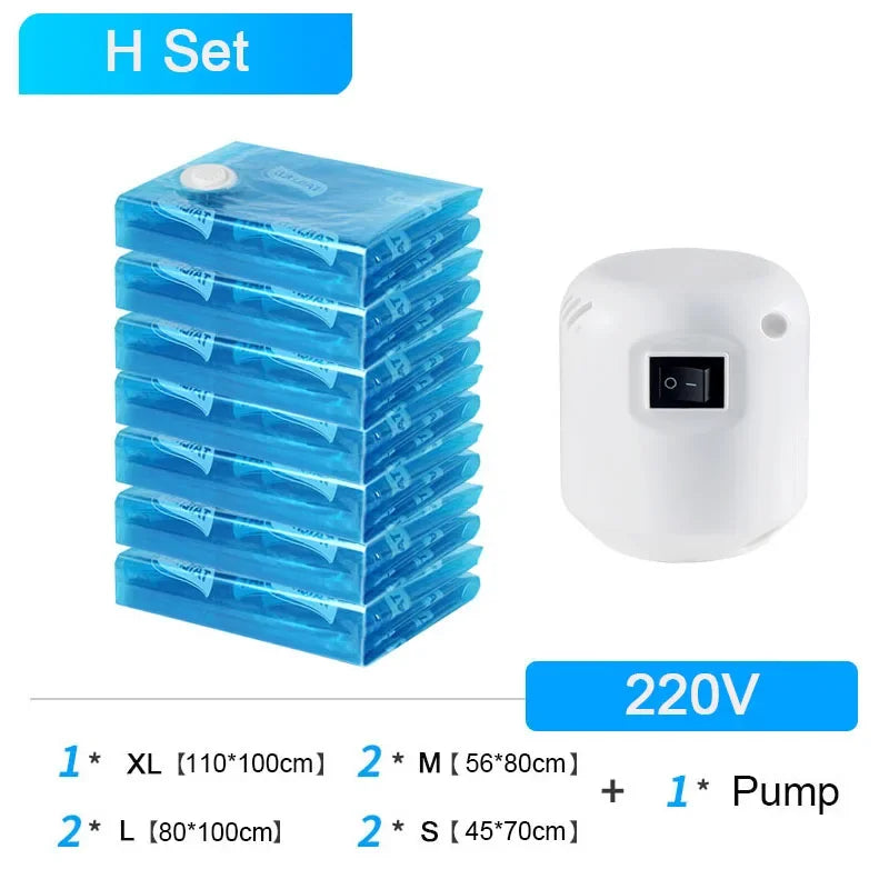 220V 55W Powerful Vacuum Pump for Home Organizer Traveling Clothes Storage Bag Electric Sealer Machine Space Saver Fast Shipping