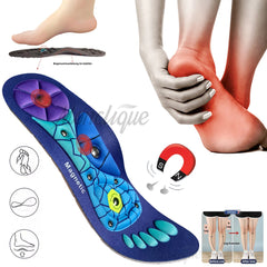 Medical Magnetic Therapy Sports Insoles Massage Foot Weight Loss Slimming Acupressure Insole Anti-fatigue Health Care Shoe Pads