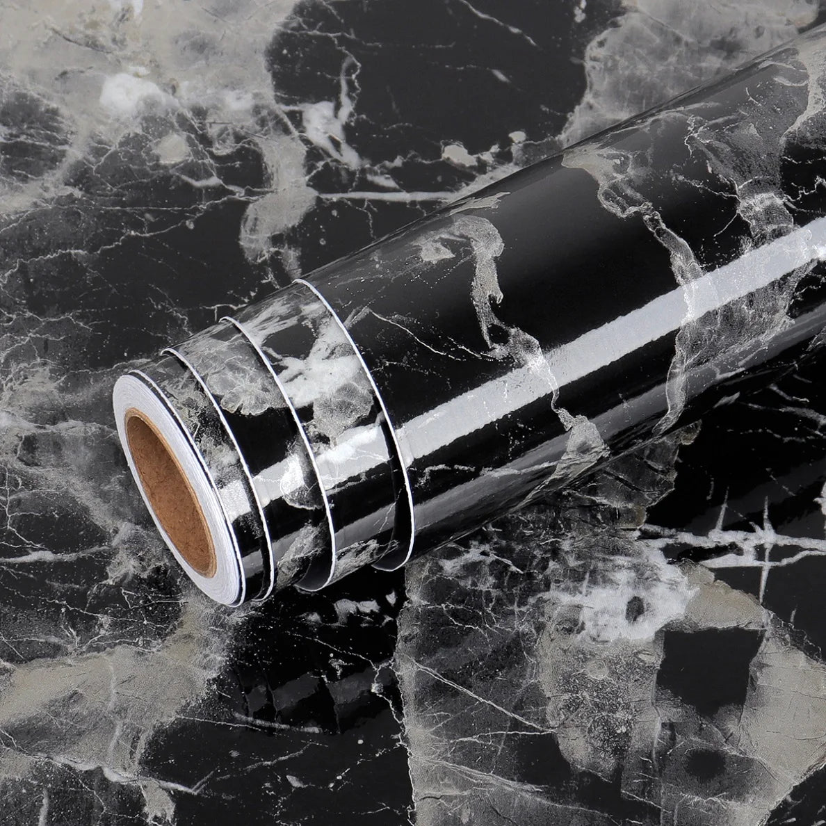 Width Marble Wallpaper Contact Paper Waterproof Oil-proof Wall Stickers PVC Self Adhesive Kitchen Ambry Countertop Home Decor