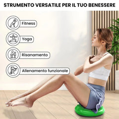 Balance Board with Pump Thick Yoga Fitness Inflatable Seat Pad Foot Massage Pain Relief Wiggle Cushion Sensory Balance Disc