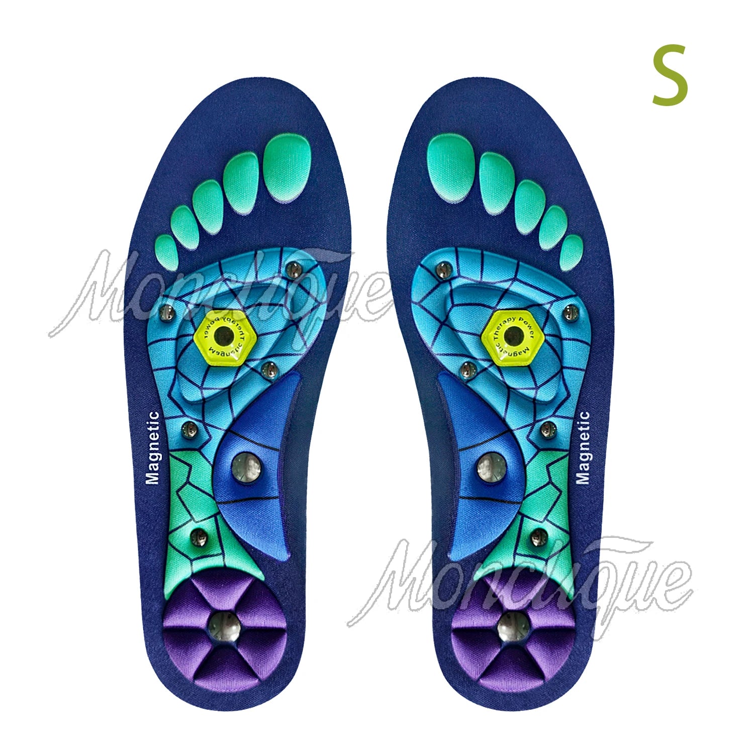 Medical Magnetic Therapy Sports Insoles Massage Foot Weight Loss Slimming Acupressure Insole Anti-fatigue Health Care Shoe Pads