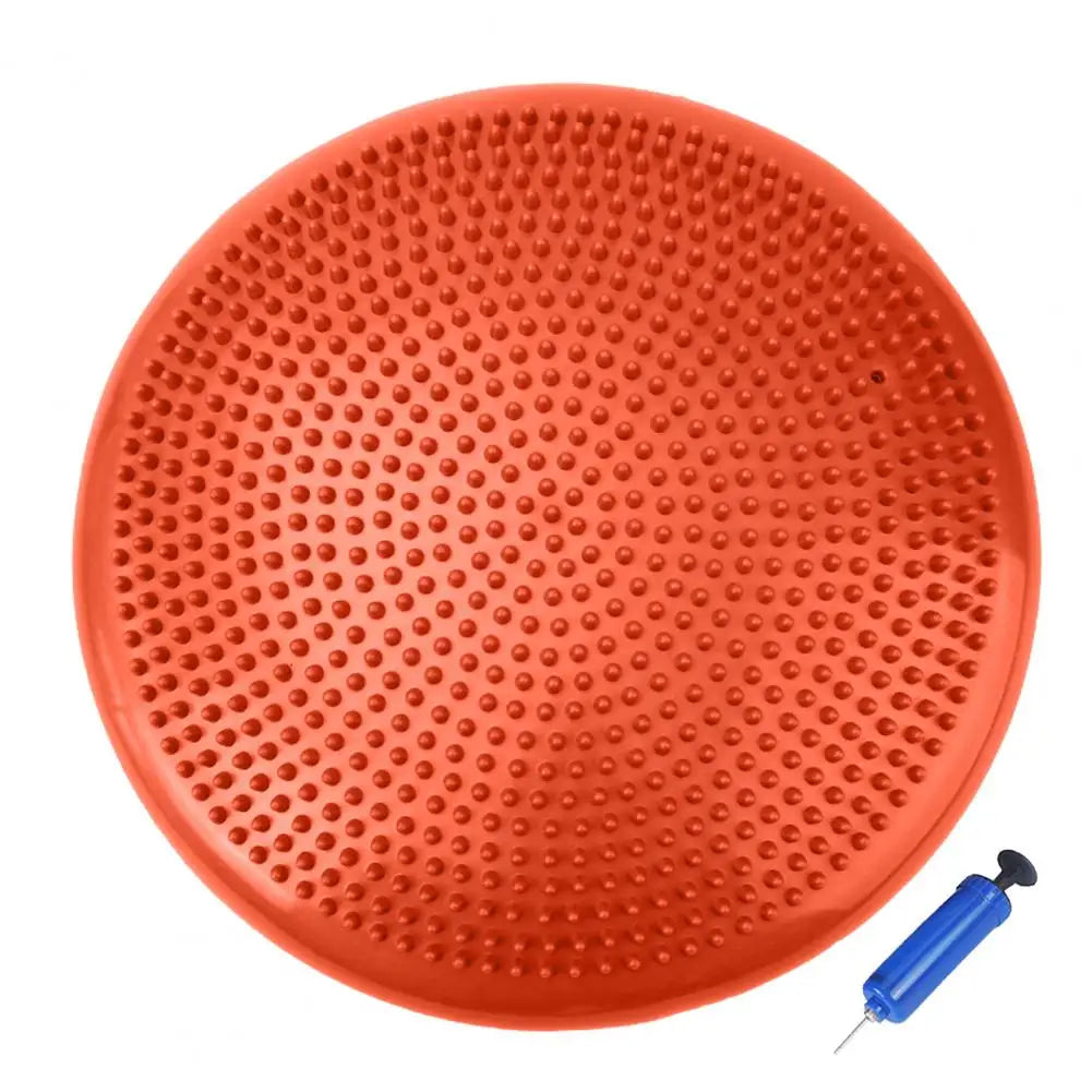 Balance Board with Pump Thick Yoga Fitness Inflatable Seat Pad Foot Massage Pain Relief Wiggle Cushion Sensory Balance Disc