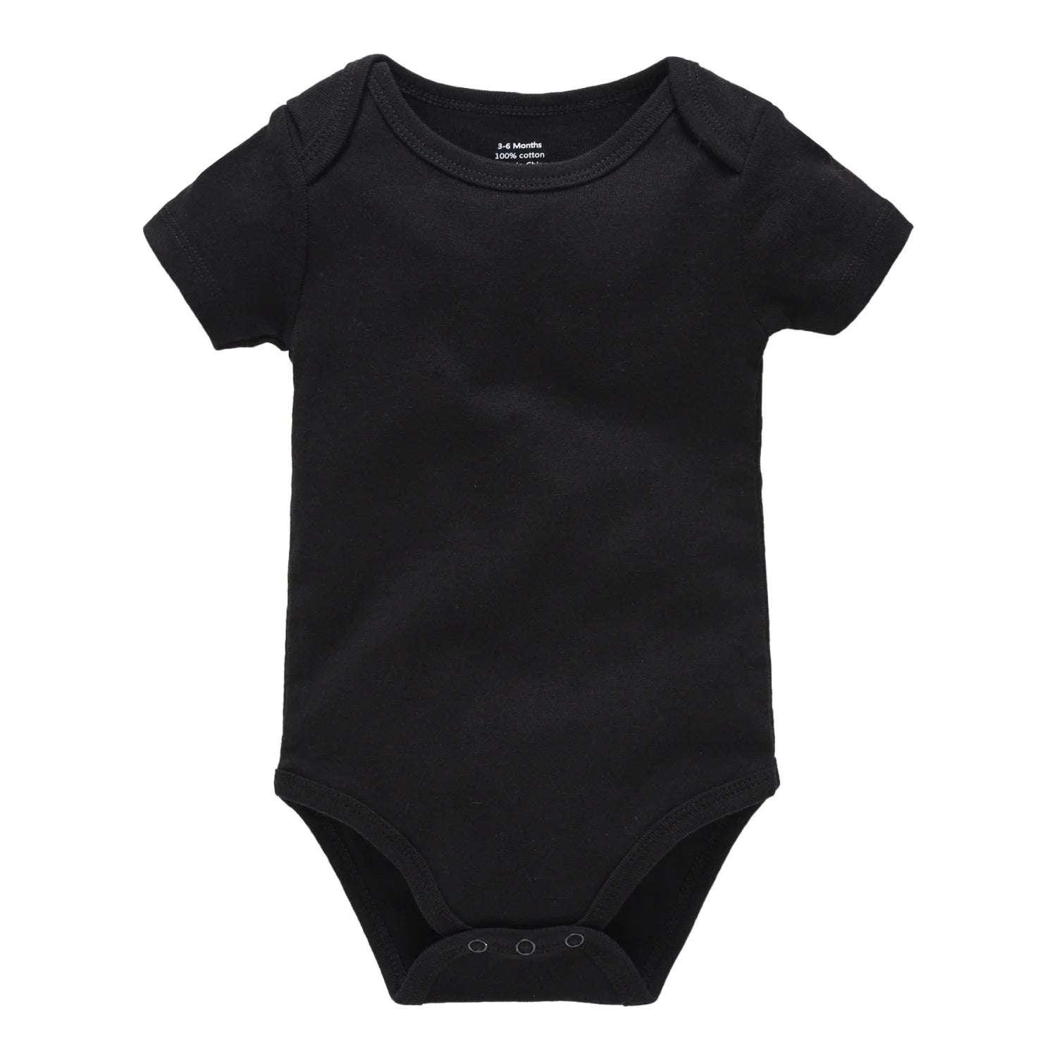 1/3Pcs Baby Boys Clothes 100%Cotton Solid Black Short Sleeve Blank Baby Bodysuits body bebe  Newborn Jumpsuit Plain 0-24 Months